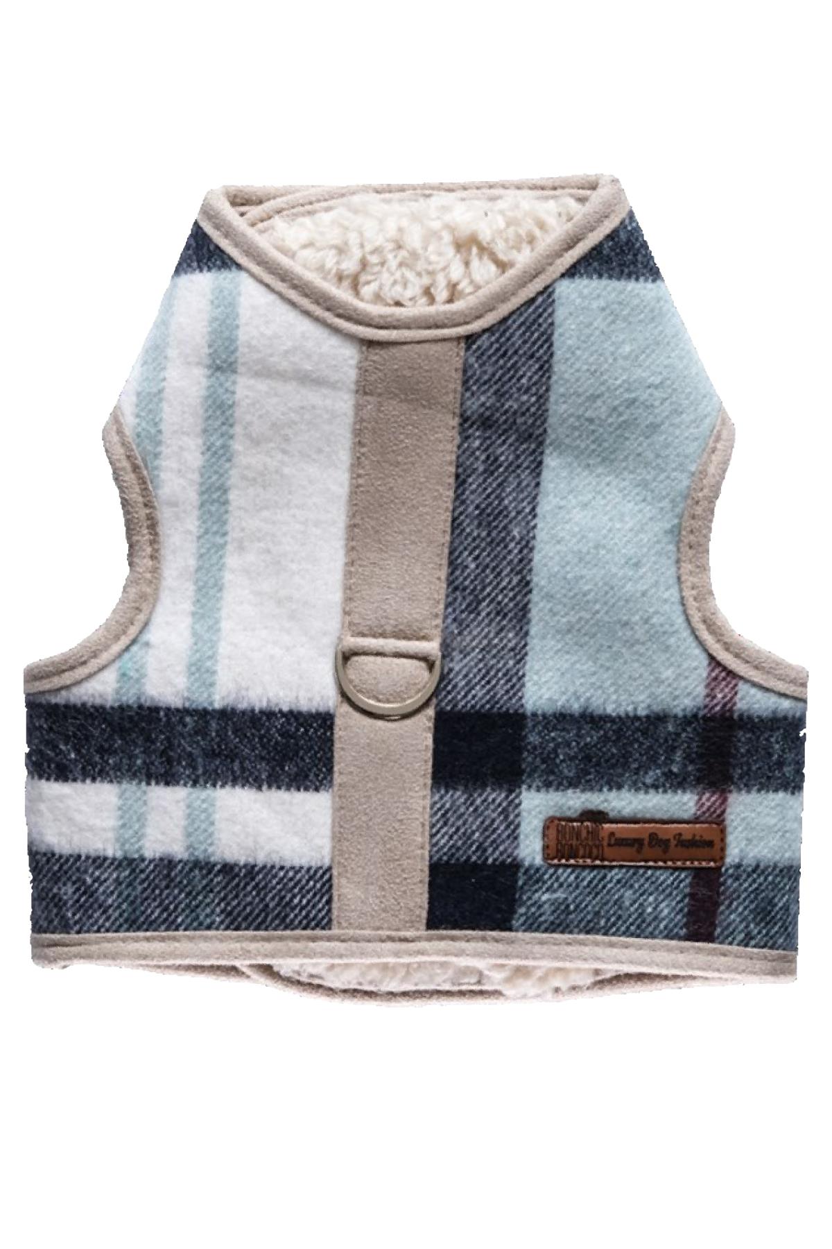 Bcbc Fluffy Dog Vest Harness Blue