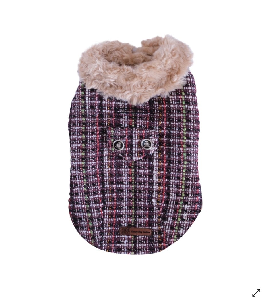 BCBC Gabriella Coat Mürdüm Köpek Ceket