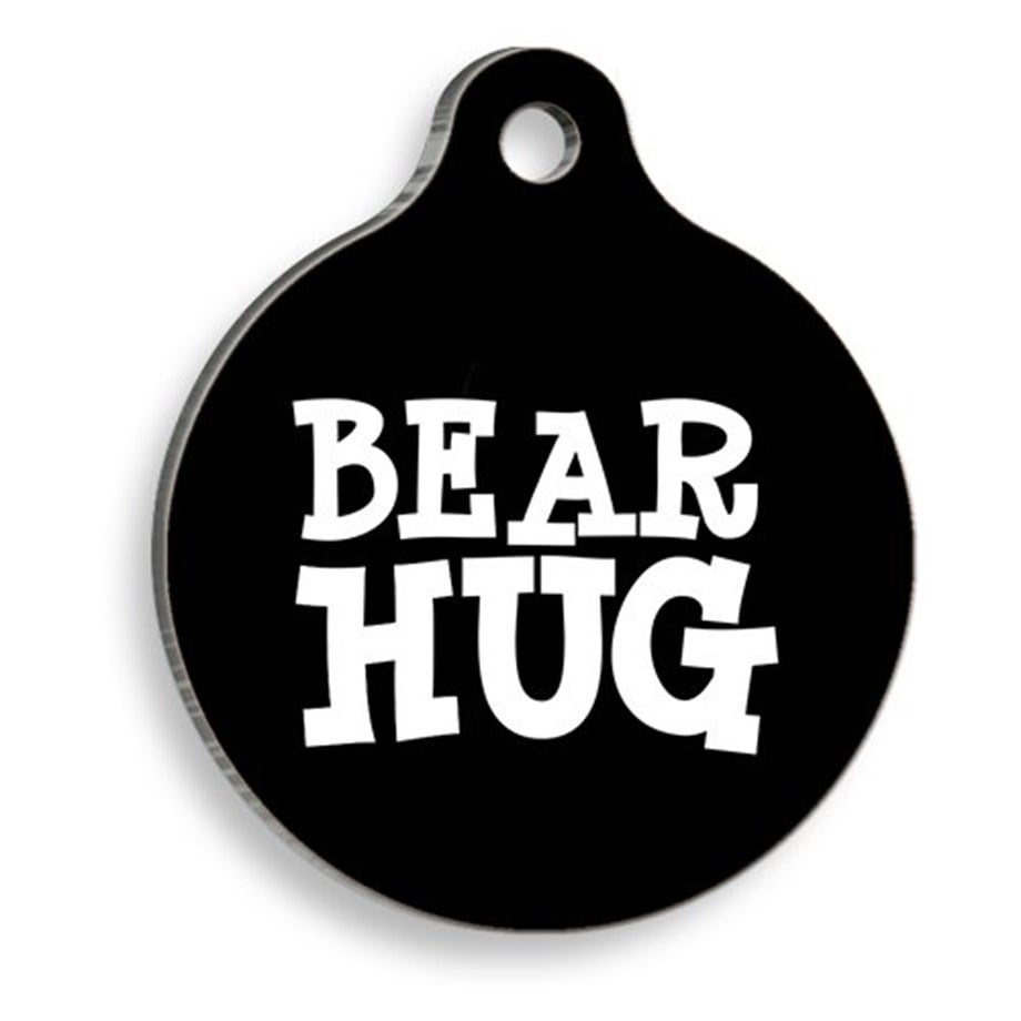 Bear Hug Round Cat And Dog Tag