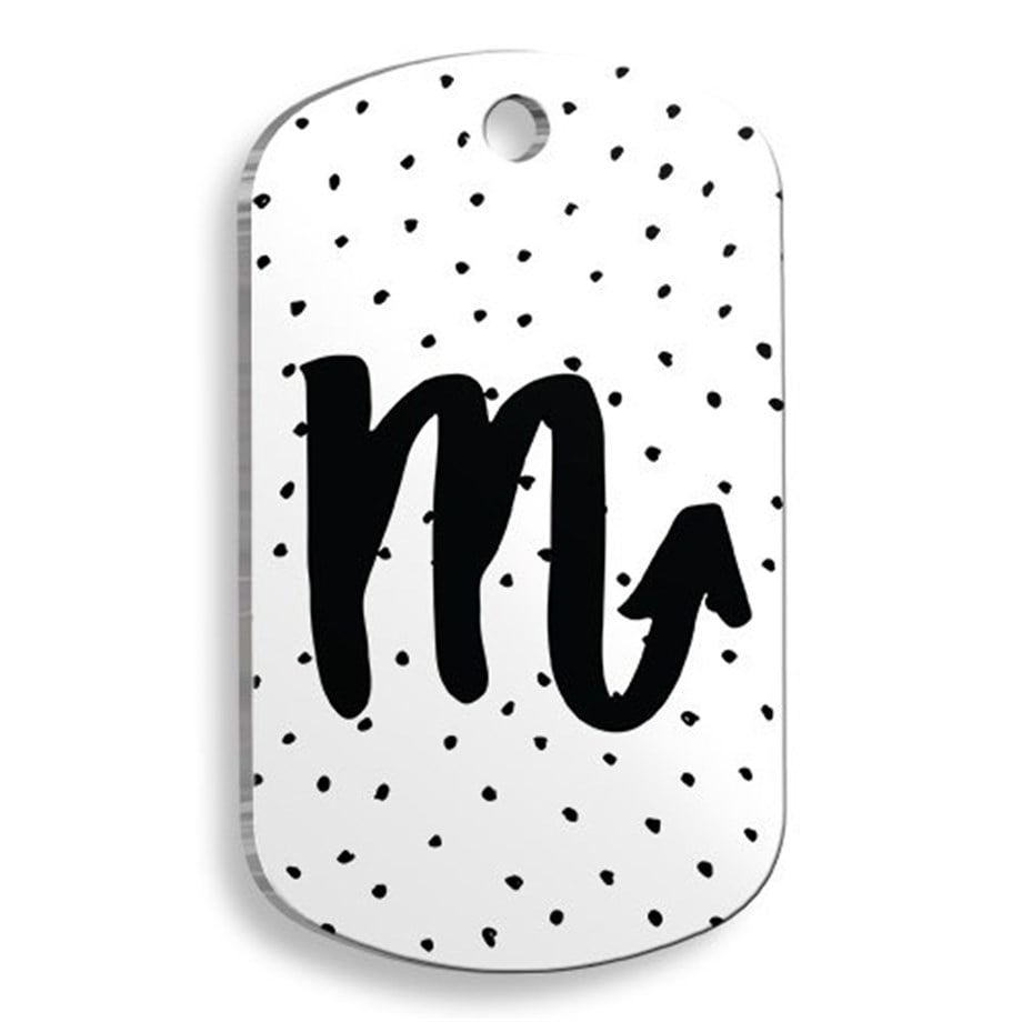 White Color Scorpio Soldier Soldier Shaped Cat And Dog Tag