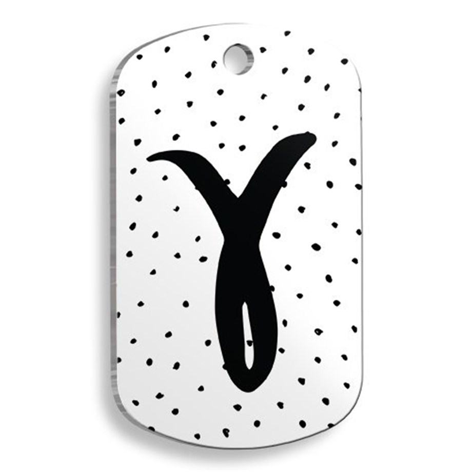 White Color Aries Sign Soldier Shaped Cat And Dog Tag