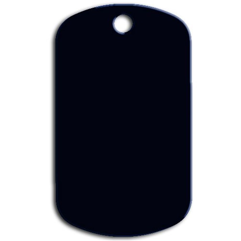 Great Military Dog Tag Black