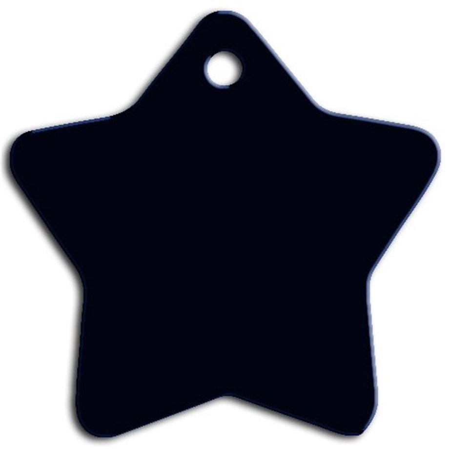 Big Star Cat Dog Tag Black