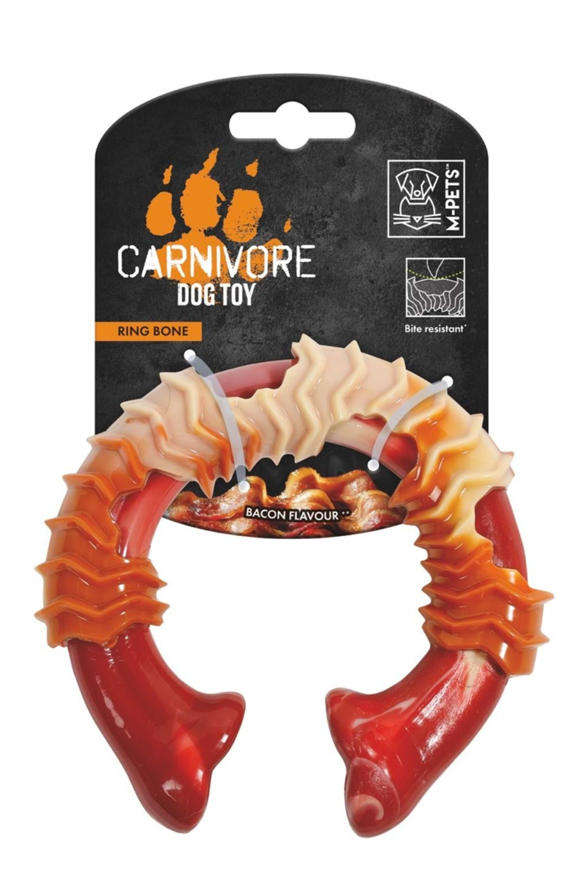 M-PETS CARNIVORE DOG TOY RING BONE PASTIRMA AROMALI