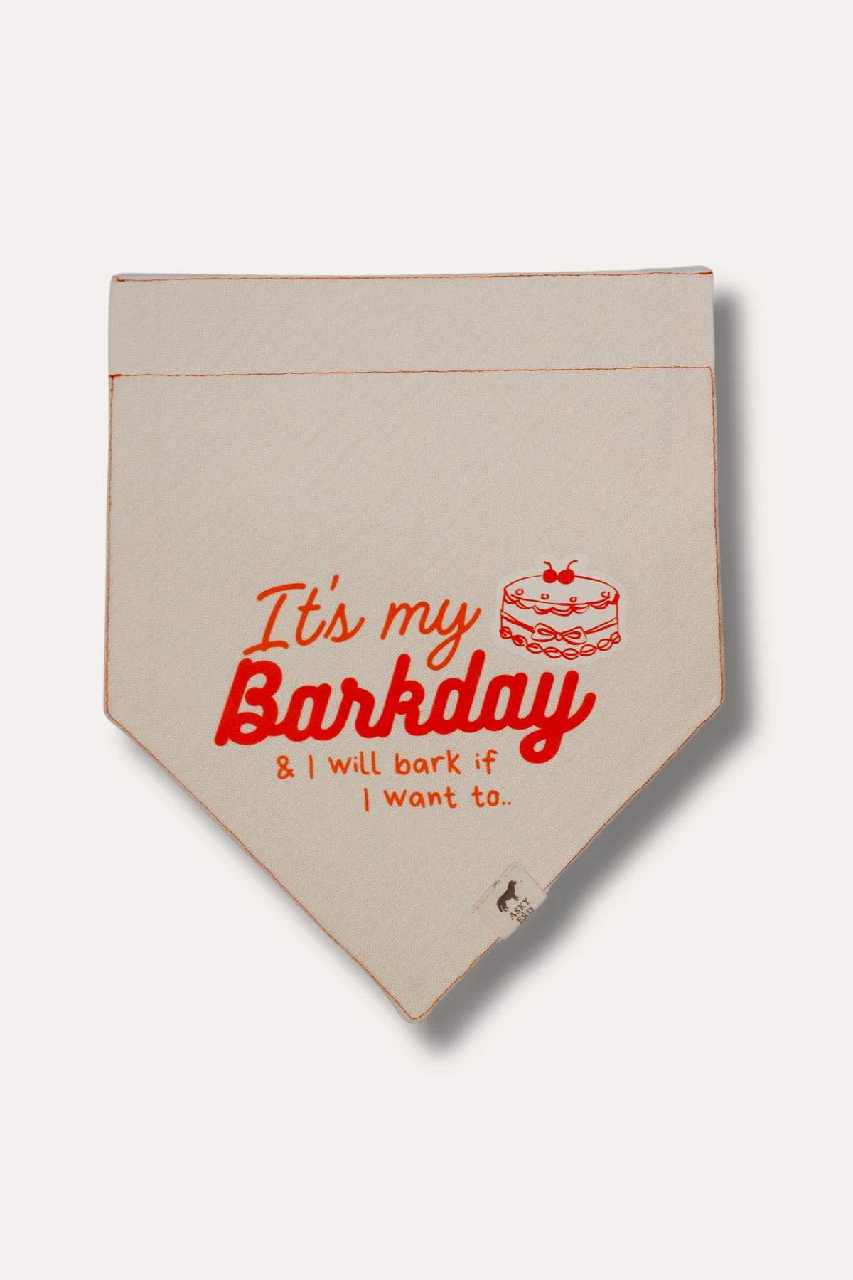 Asky&Erd Barkday Club Köpek Bandana | Turuncu