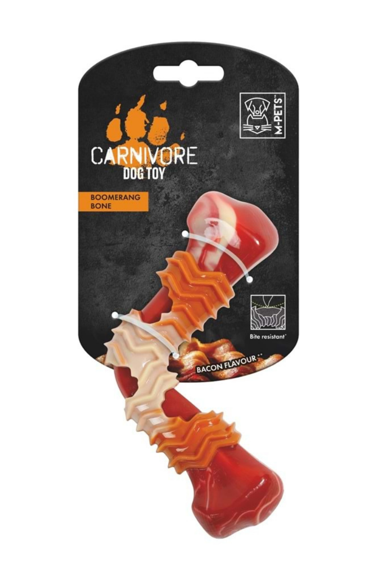 M-Pets Carnıvore Köpek Oyuncağ Boomerang Bone Pastırma Aromalı