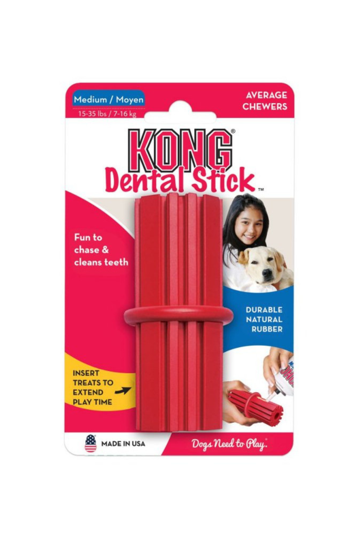 KONG Puppy Teething Stick Yavru Köpek Oyuncağı Medium