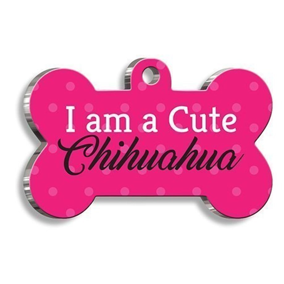 Chihuahua Bone Shaped Dog Tag
