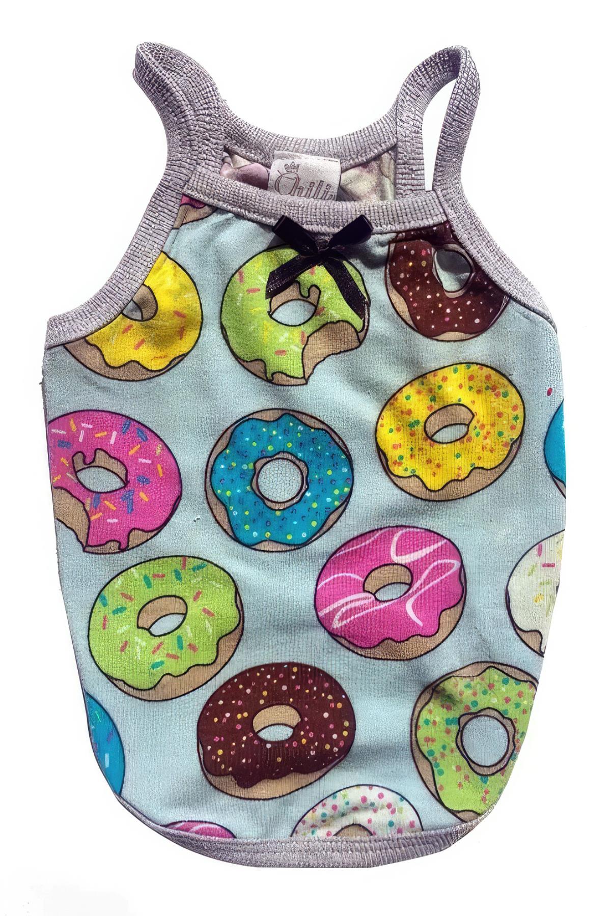 Chili Donut Dog Strap Tshirt