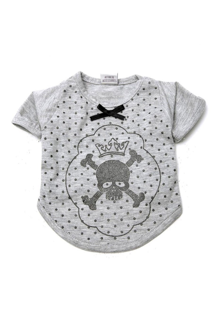 Chili King Skull Köpek Tshirt Gri