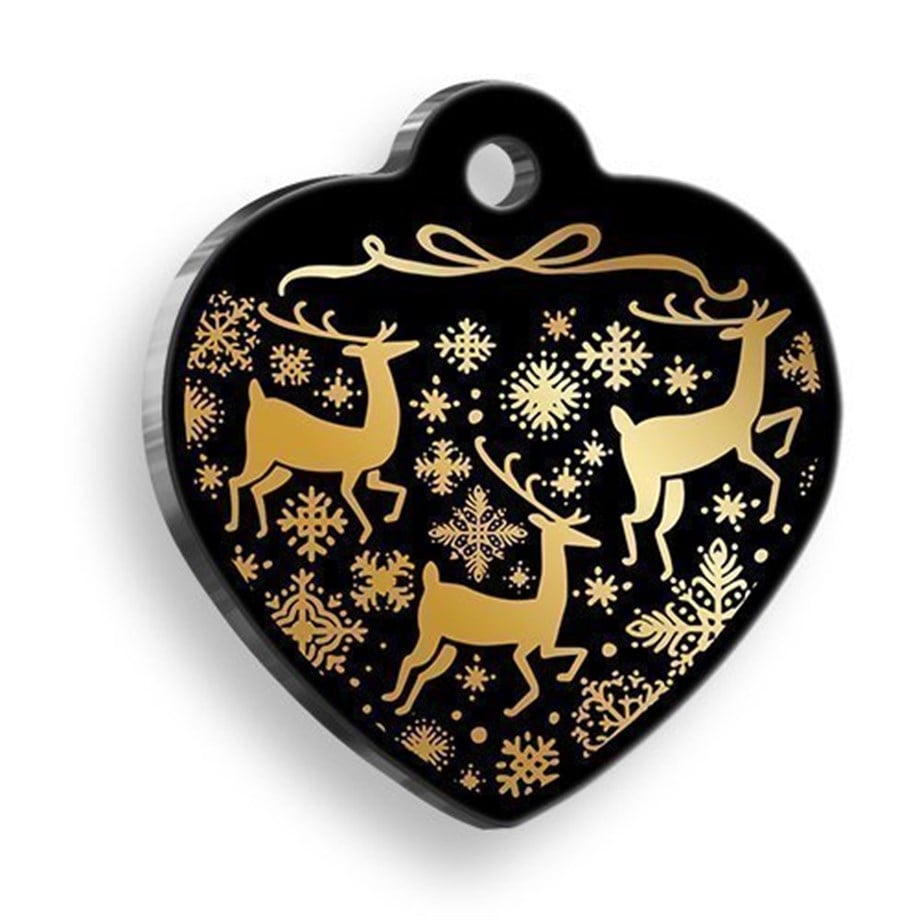 Christmas Series Blacked Cair Cat And Dog Tag