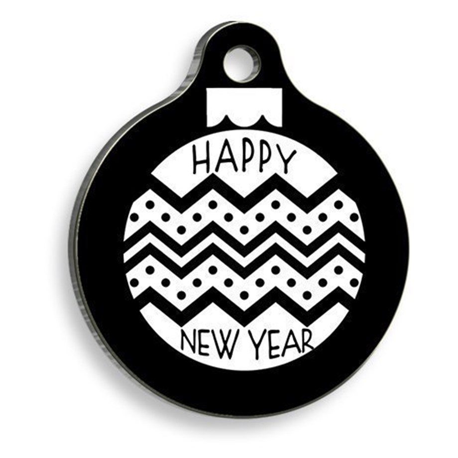 Christmas Series Garnish Round Cat And Dog Tag