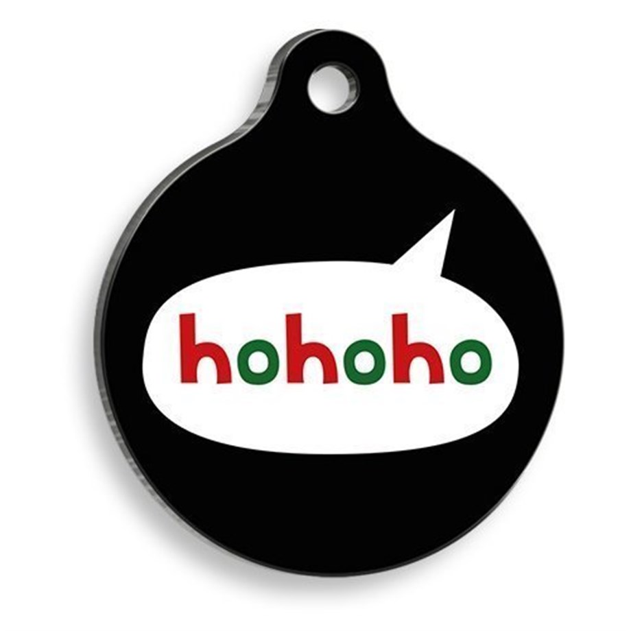 Christmas Series Hohoho Round Cat And Dog Tag