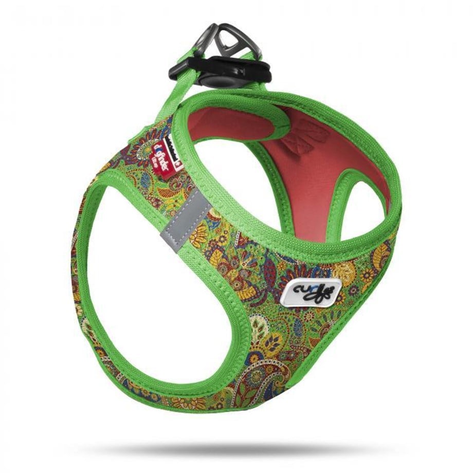 Curli Floreral Vest Air-Mesh Dog Breast Station Green