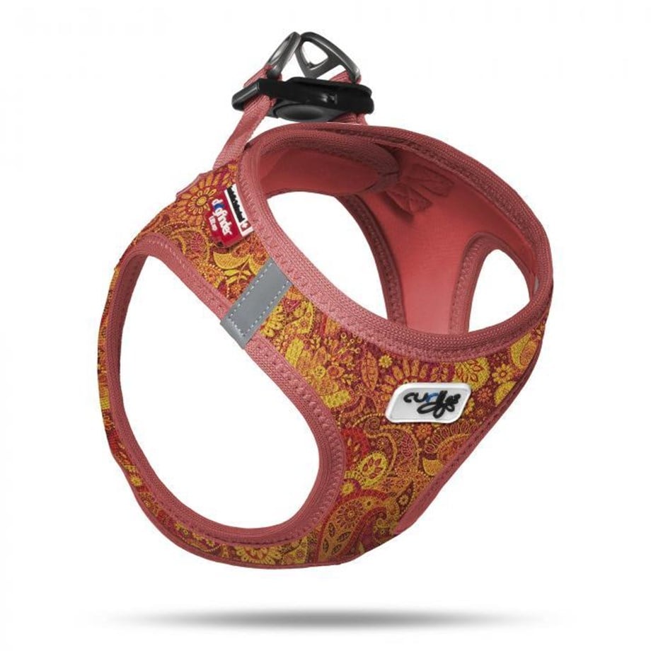 Curli Floreral Vest Air-Mesh Dog Breast Collade Ruby