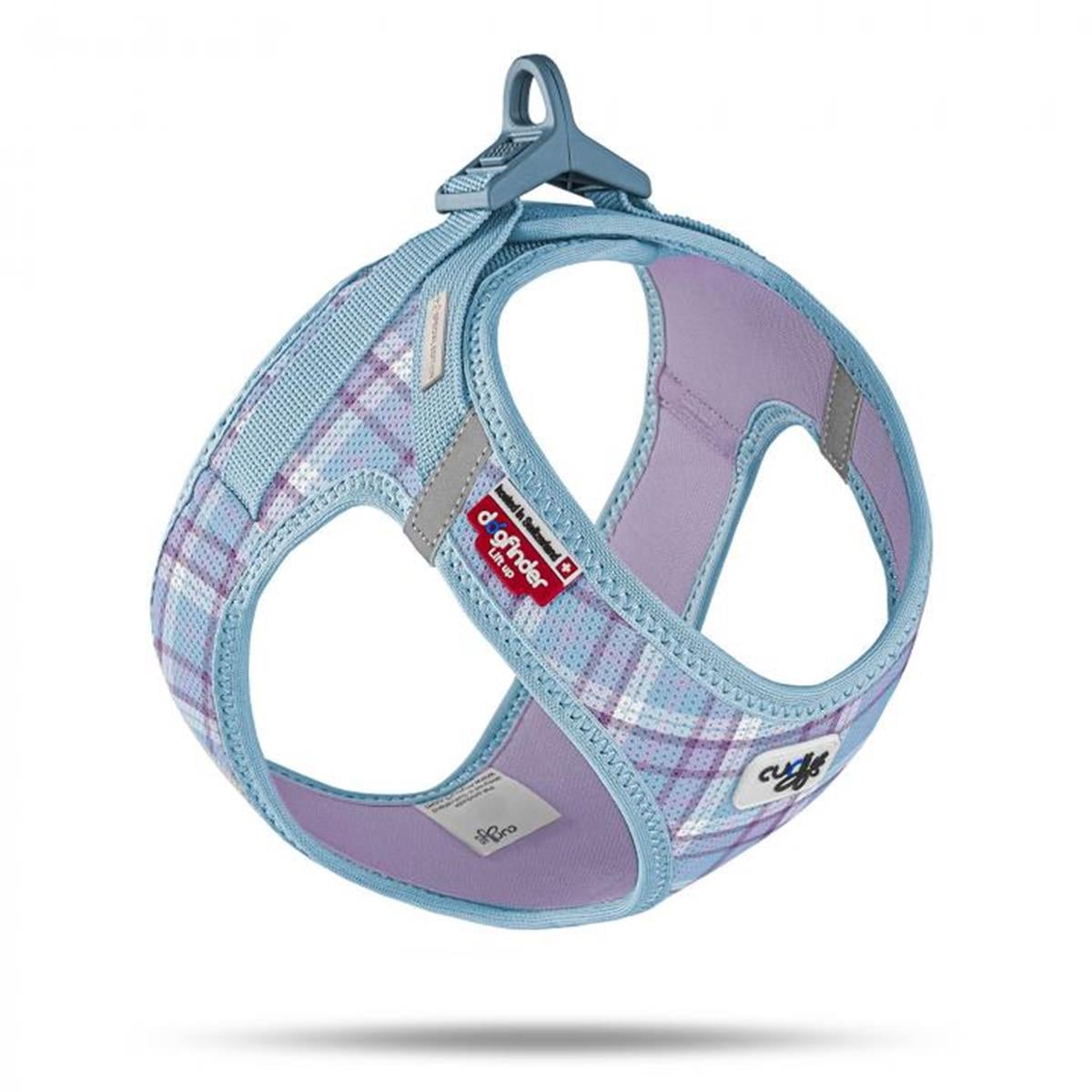 Curli Vest Göğüs Tasması Clasp Air- Mesh Aqua Caro
