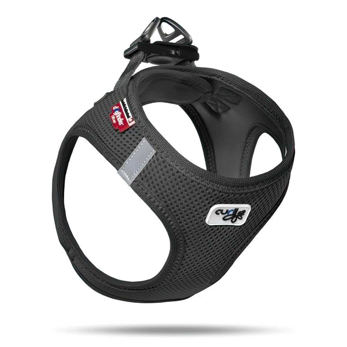 Curli Vest Harness Air-Mesh Dog Breast Station Black
