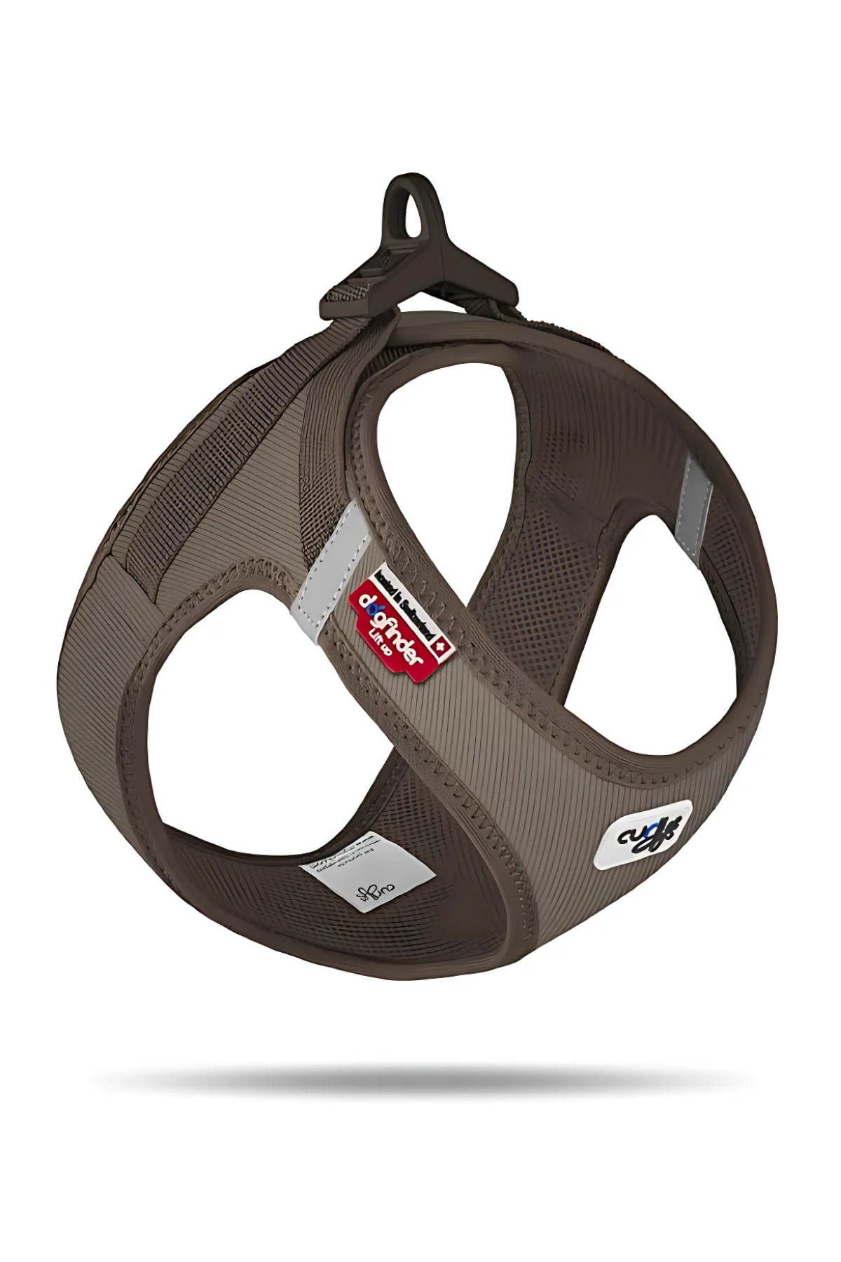 Curli Vest Harness Clasp Cord Brown 