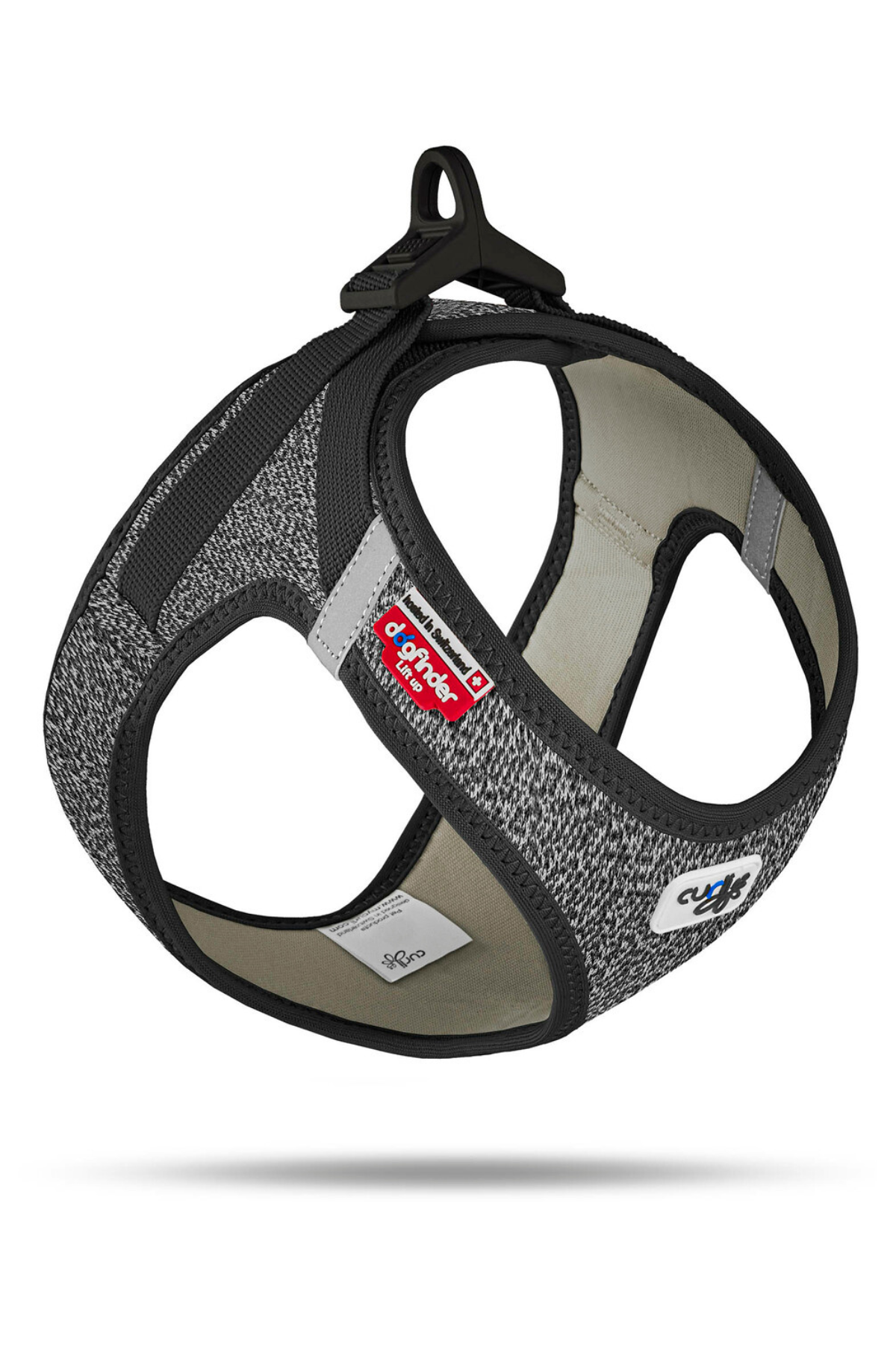 Curli Vest Harness Merino Curli Clasp Black 