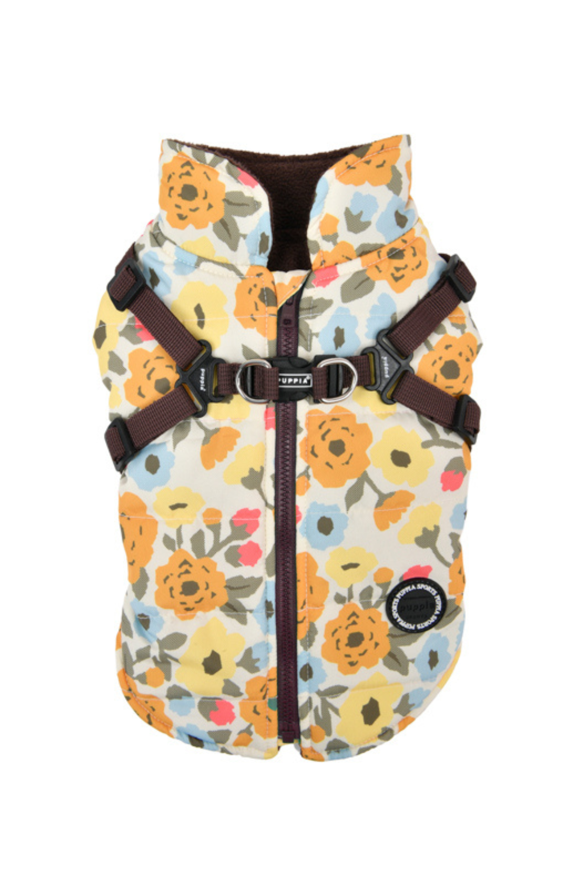 Puppia Alyssa Kışlık Köpek Tulumu - Kahverengi