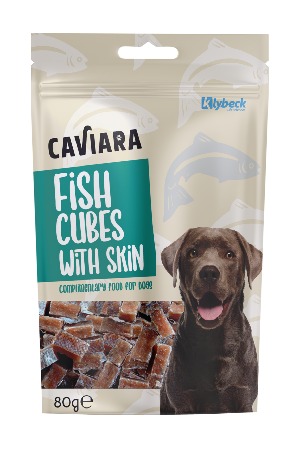 Caviara Balık Eti Küpleri 80 Gr Köpek Ödül Maması