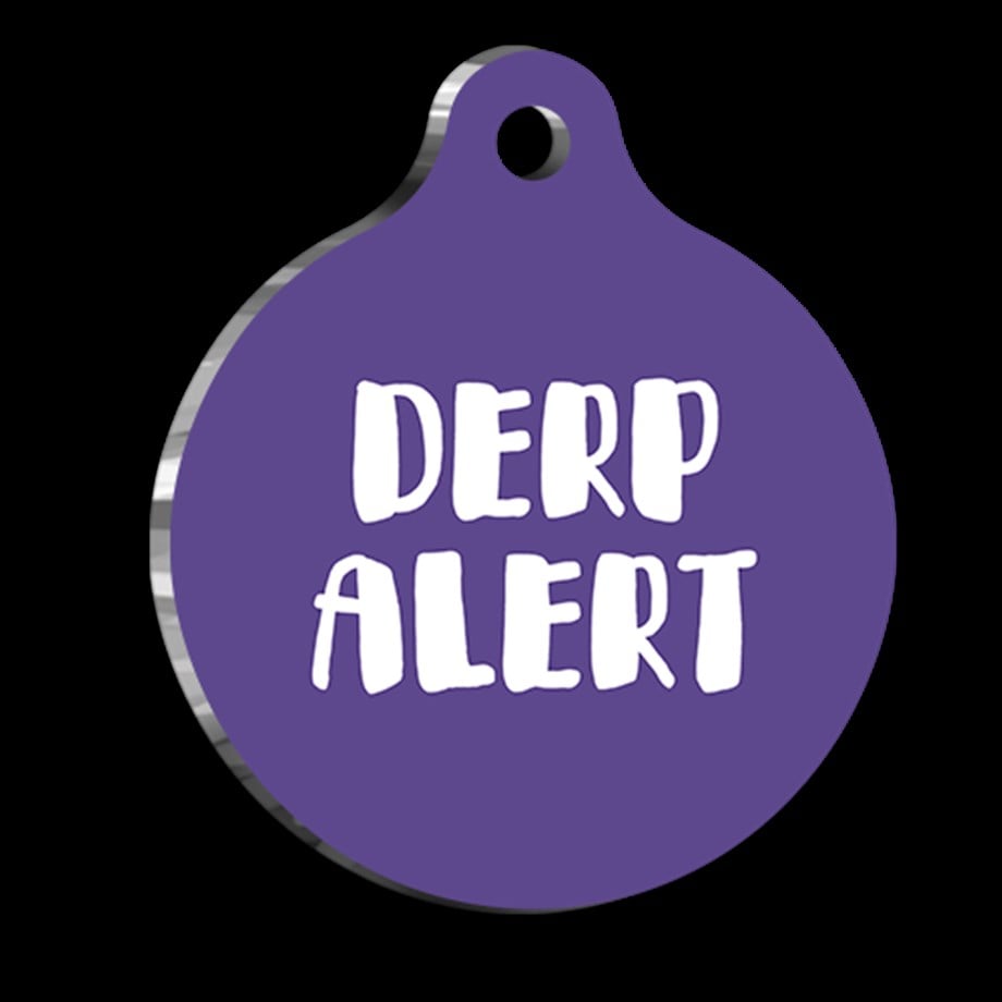 Derp Alert Cat Dog Tag