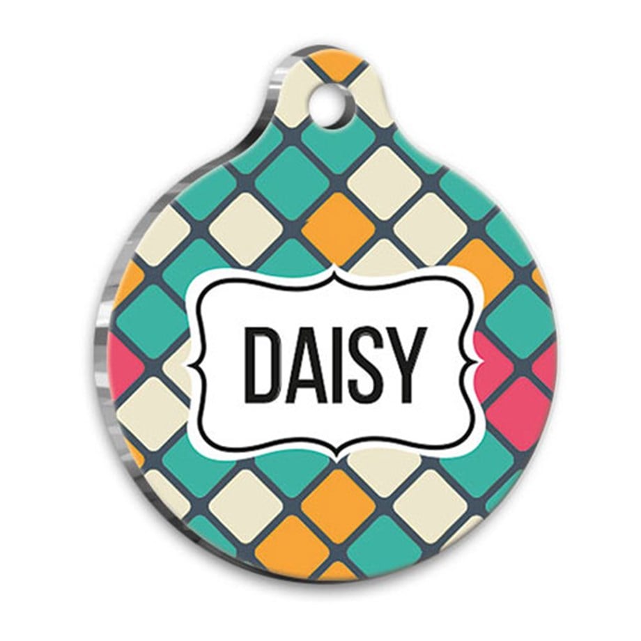 Patterned Serial Cat Cat Dog Tag