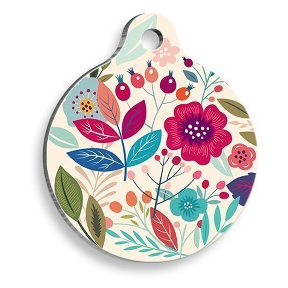 Nature Round Cat Dog Tag