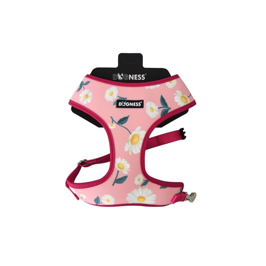 Dogness Pink Flower Breast Collar
