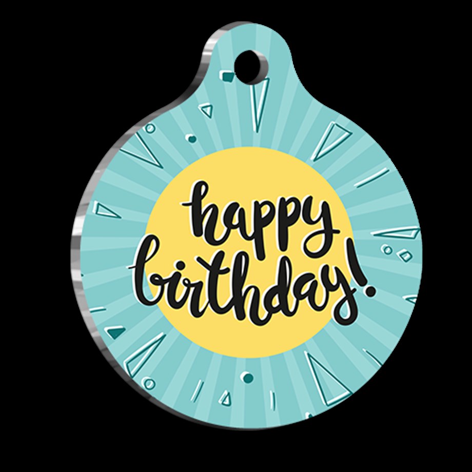 Birthday Cat Dog Tag