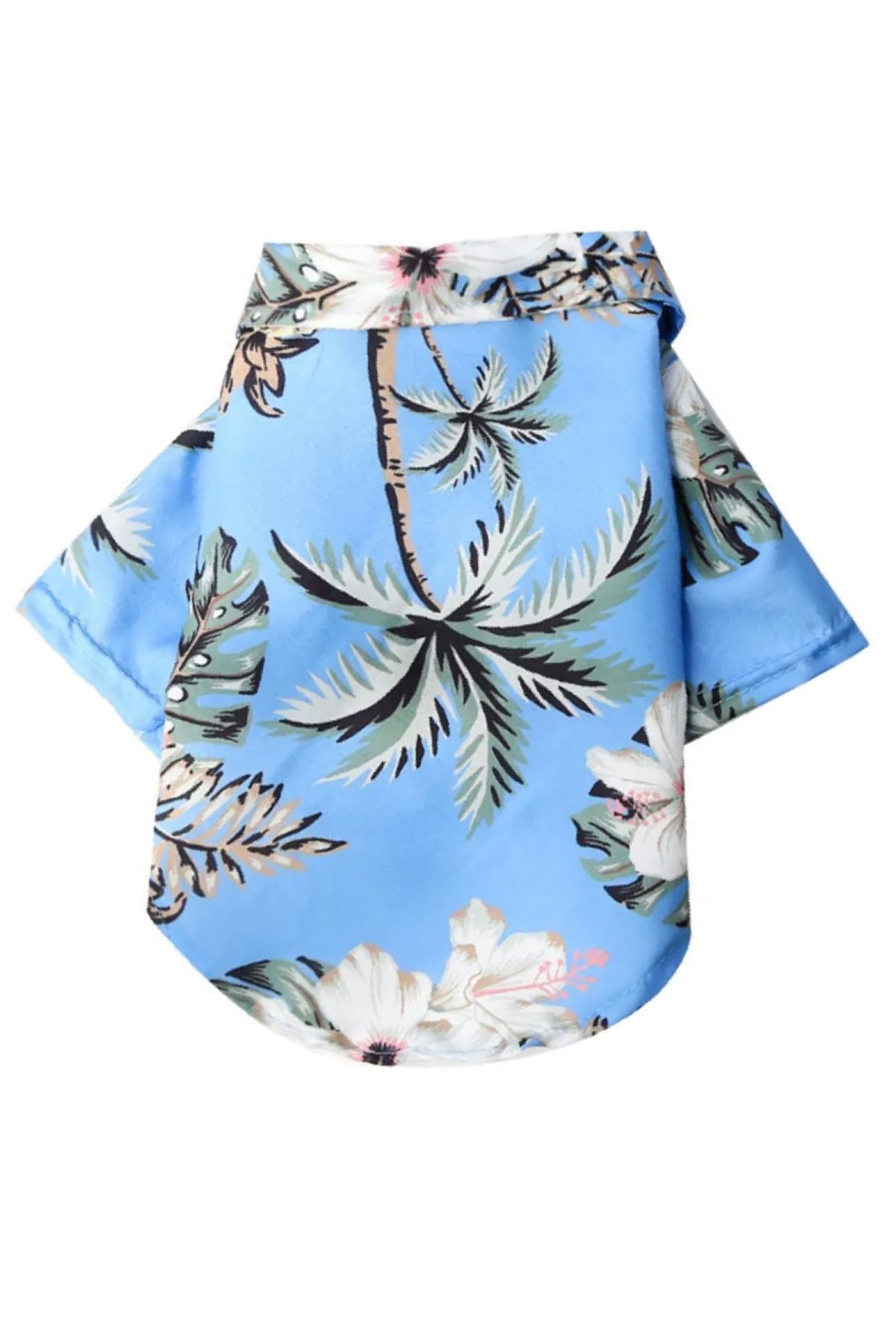 Dolcepets Hawaii Blue - Blue Dog Shirt