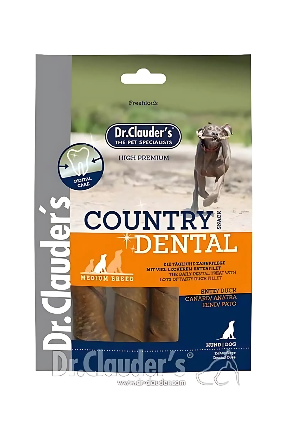 Dr. Clauders Country Dental Ağız Diş Sağlığı Ördekli Köpek Ödülü 120 Gr