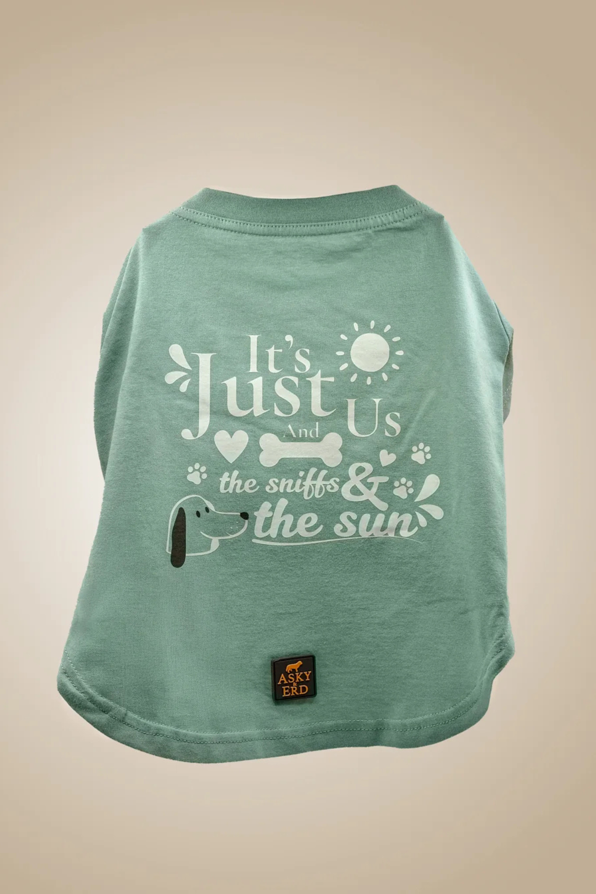 Asky&Erd It’s Just Us Tshirt | Seafoam Mist Köpek Tişört