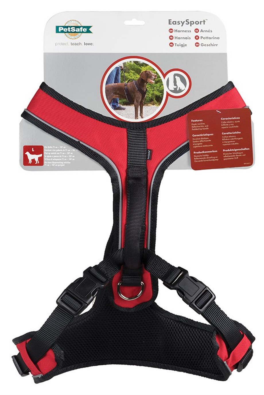 Easy Sport Harness Köpek Tasması Kırmızı Göğüs Tasmaları