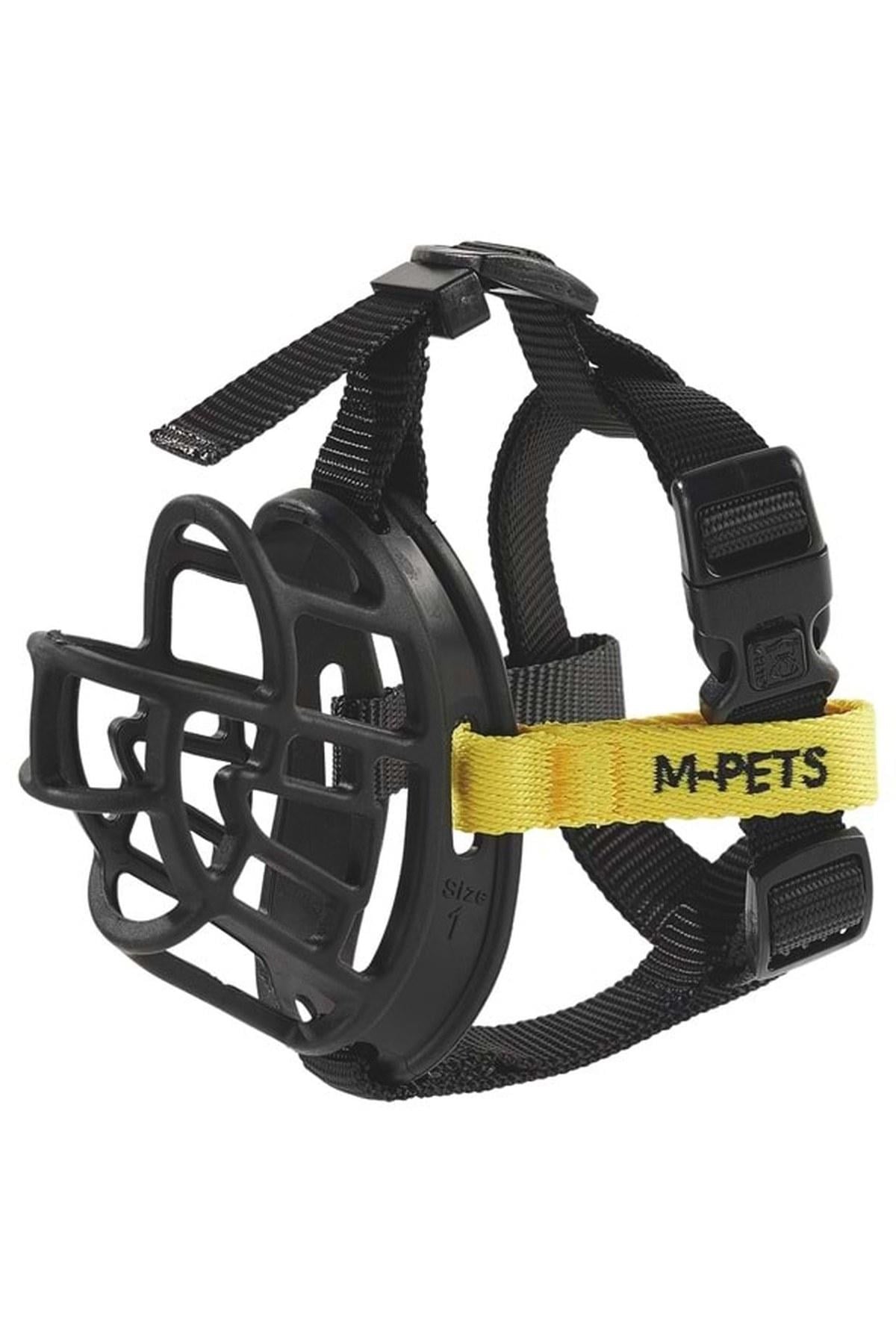 M-Pets Bark Guard Köpek Ağızlığı S Siyah/Sarı
