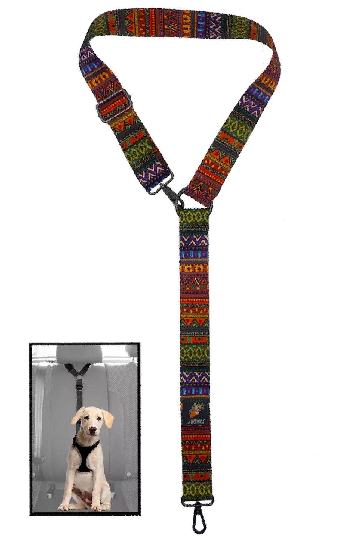 Ethnic Dog Cat Car Car Seat Belt