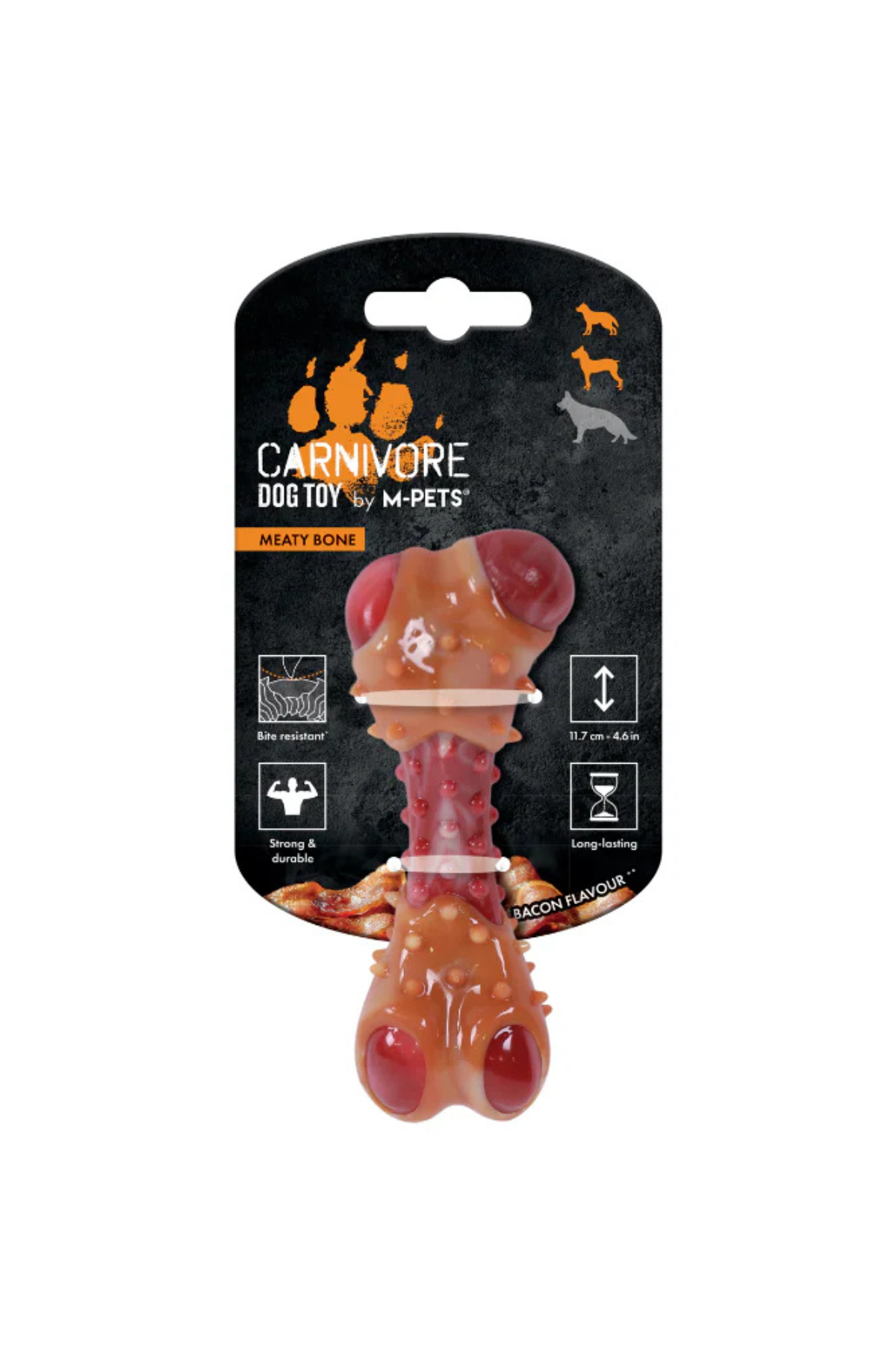 M-PETS CARNIVORE DOG TOY MEATY BONE (S) PASTIRMA AROMALI