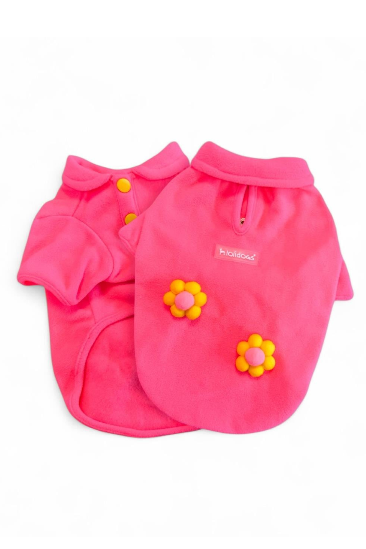 Lolidogs Köpek Polar Sweatshirt | Neon Daisy