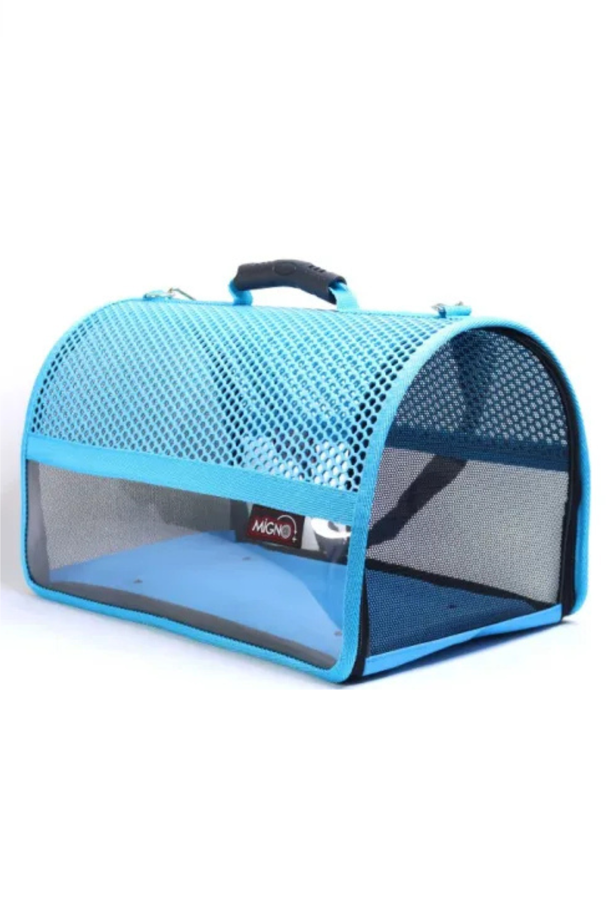 Migno Flybag Voyager Fileli-Şeffaf Model Kedi Köpek Taşıma Çantaları - Turkuaz