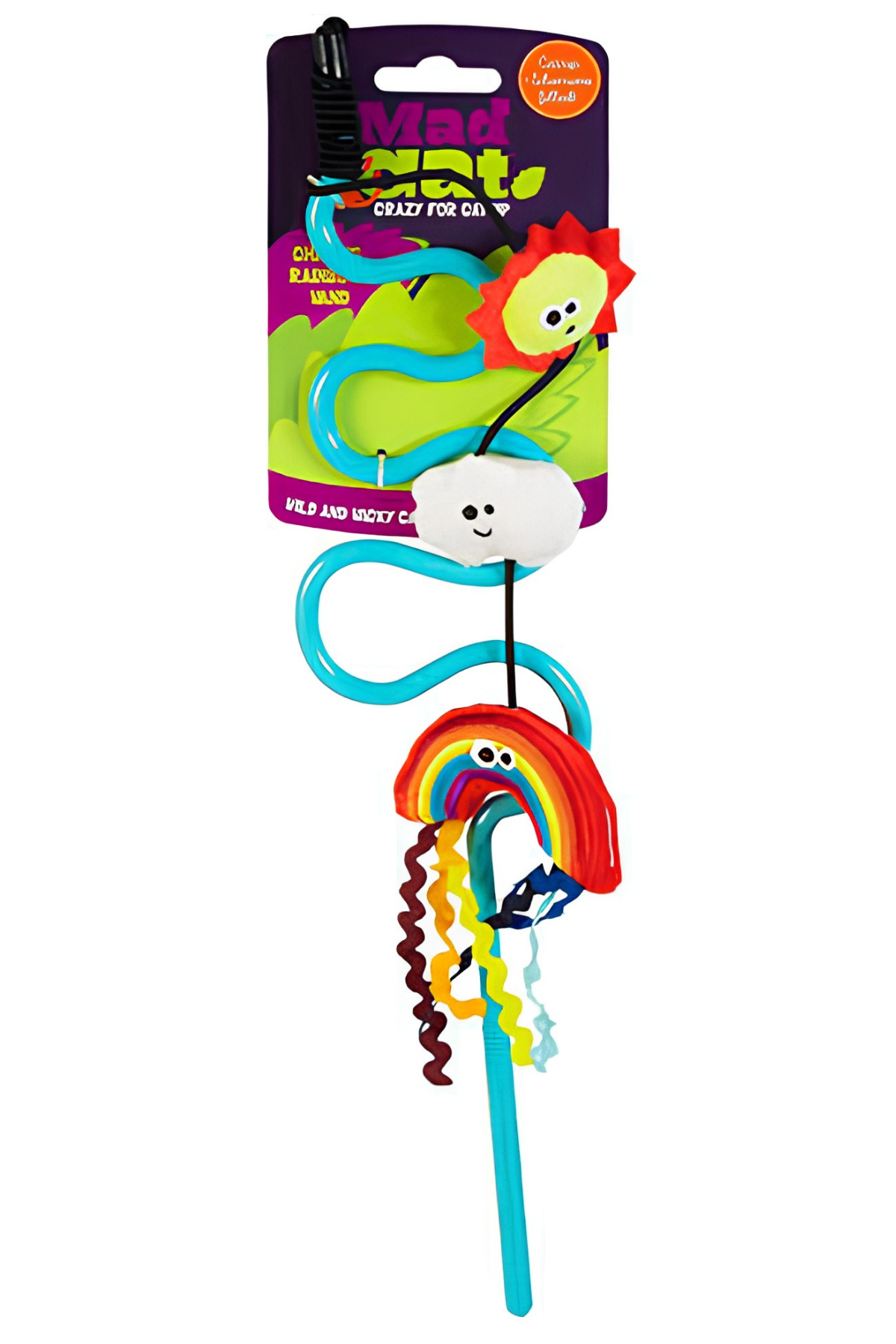 Mad Cat Rainbow Chaser Kedi Otlu ve Matatabili Oyuncaklı Kedi Oltası