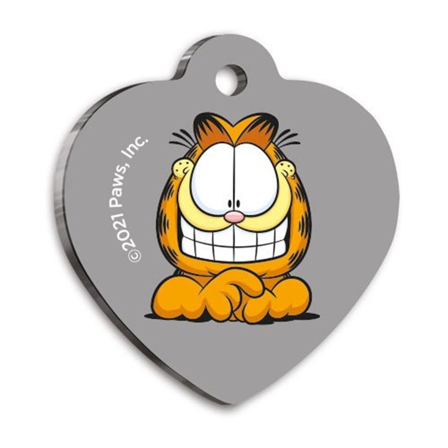 Garfield Heart -Shaped Cat And Dog Tag