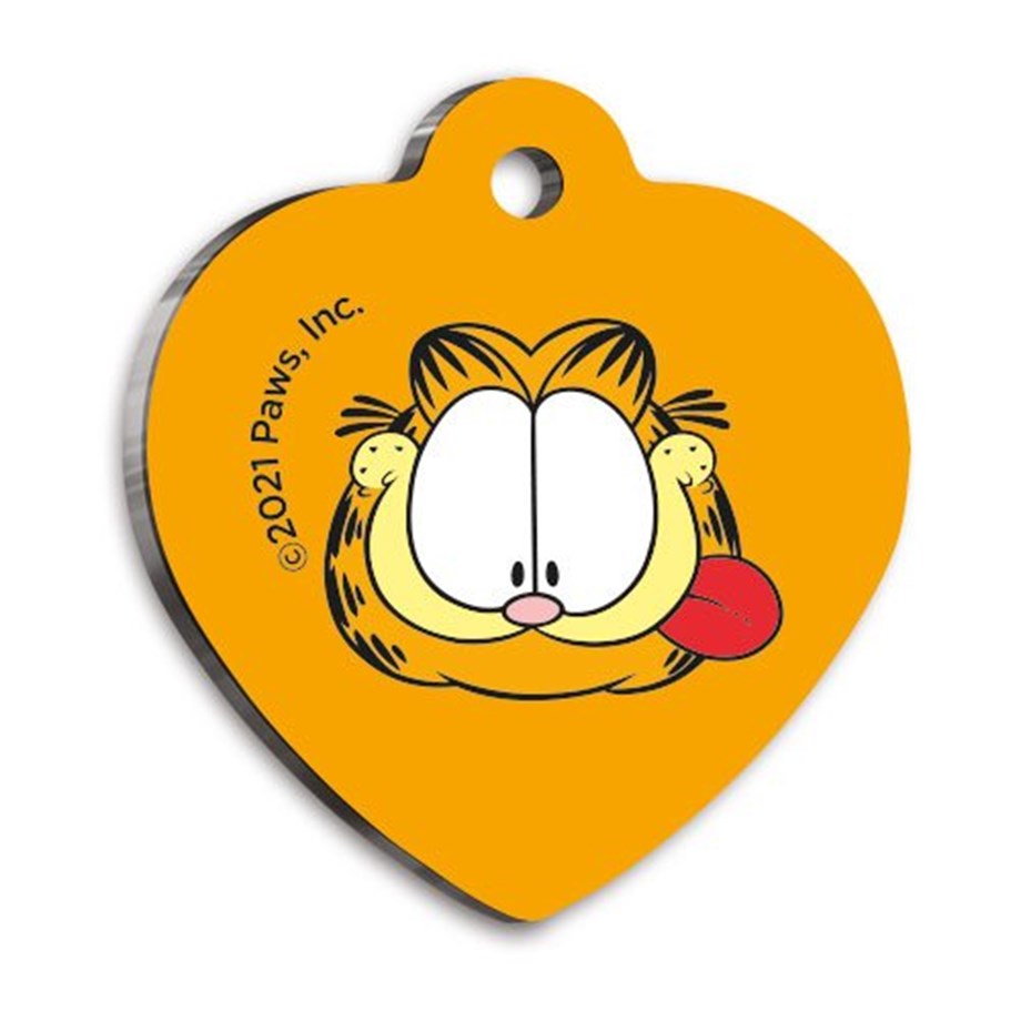 Garfield Heart -Shaped Cat And Dog Tag