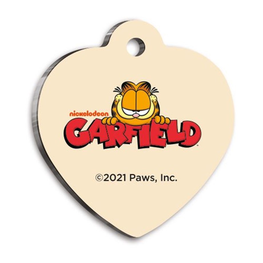 Garfield Heart -Shaped Cat And Dog Tag
