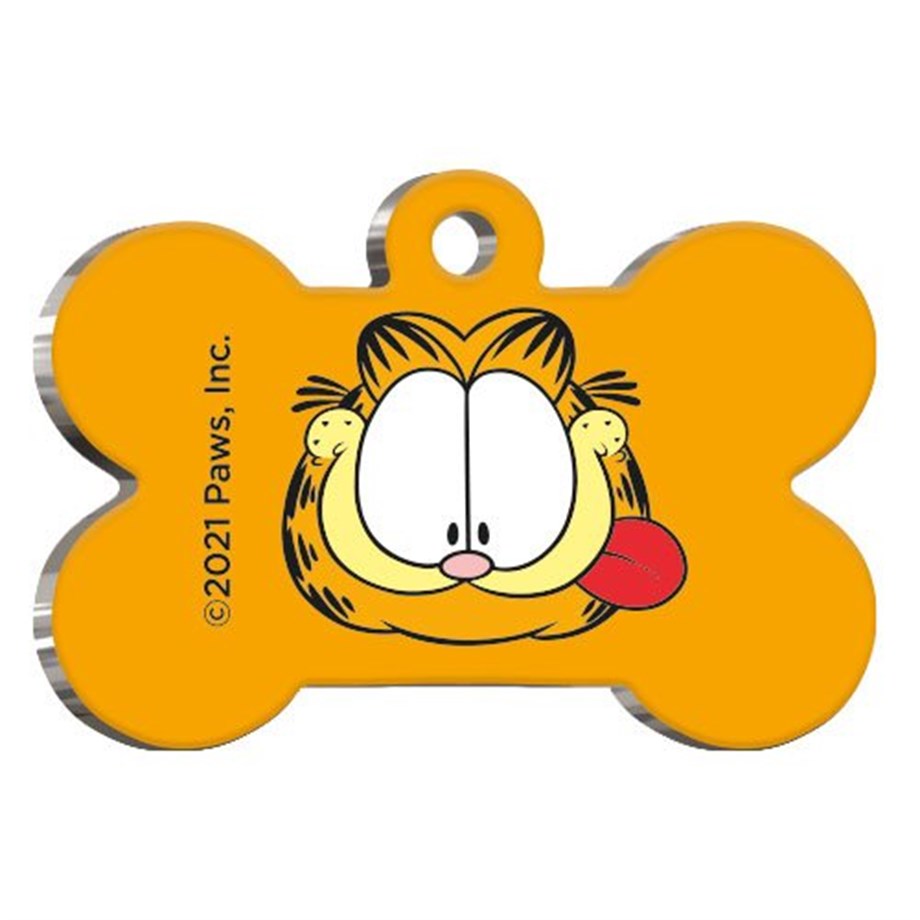 Garfield Bone Shaped Cat And Dog Tag