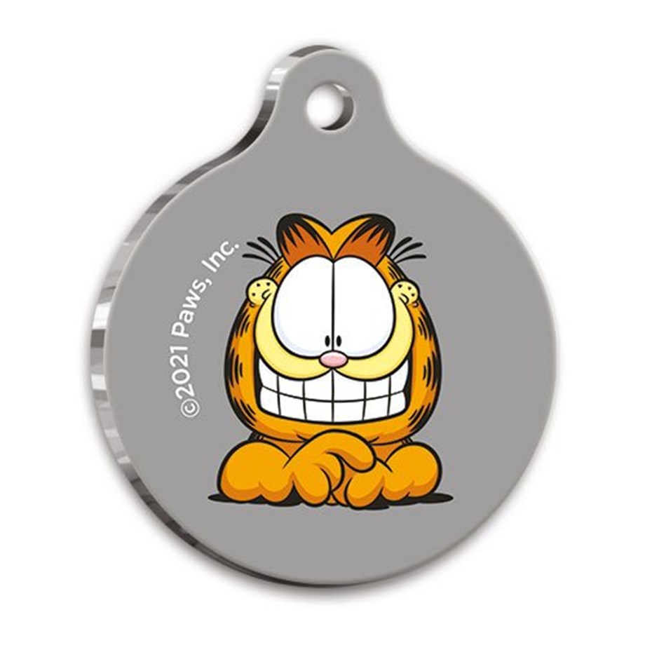 Garfield Round Cat And Dog Tag