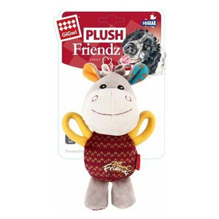 Gigwi 6284 Plush Friendz Voice Plush Donkey Dog Toy