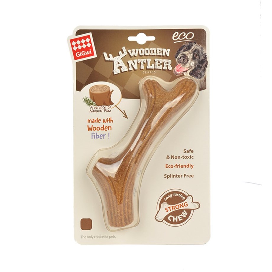 Gigwi 8455 Ağaç Boynuz Köpek Oyuncağı S