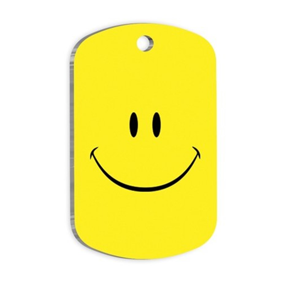 Smile Patterned Cat And Dog Tag