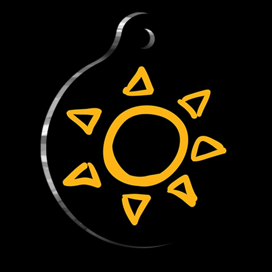 Sun Cat Dog Tag