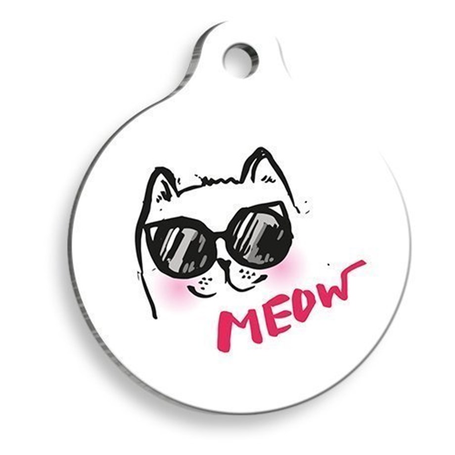 Air Cat Round Cat Tag